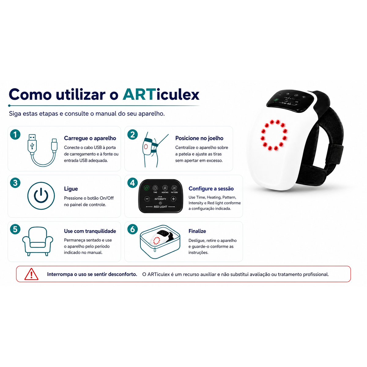 ARTiculex - Terapia Ortopédica 4em1 para dores no joelho