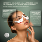 Óculos de Reparação de Bolsas e Olheiras — Microcorrente EMS e Luz Vermelha Terapêutica