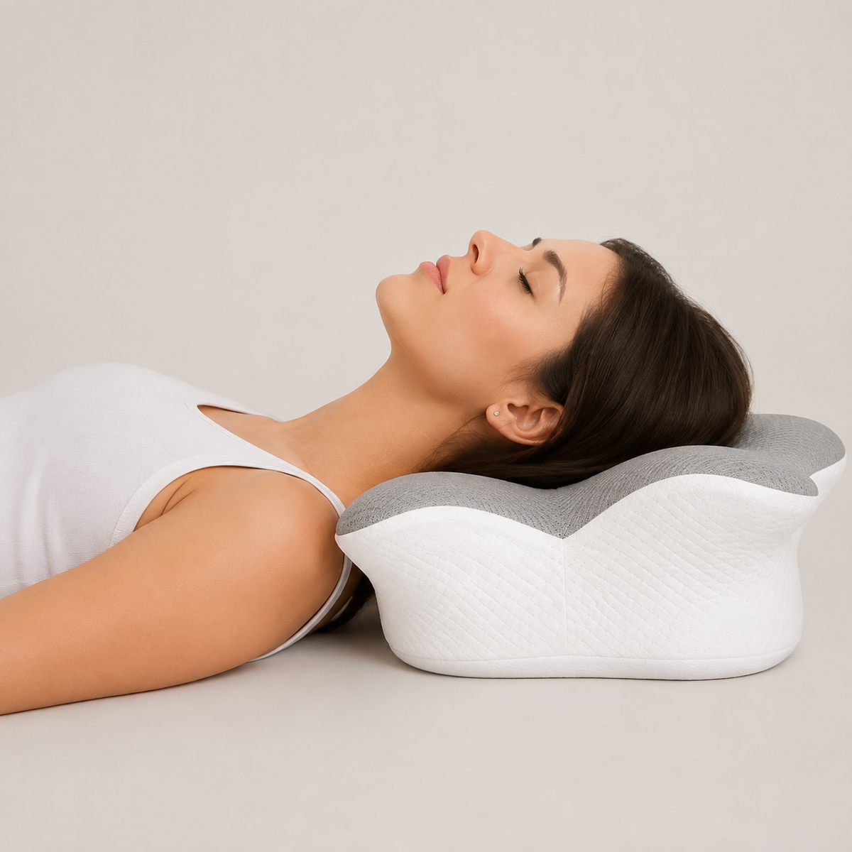 Travesseiro ortopédica confort life - ajuste e correção postural durante o sono com apoio de braço